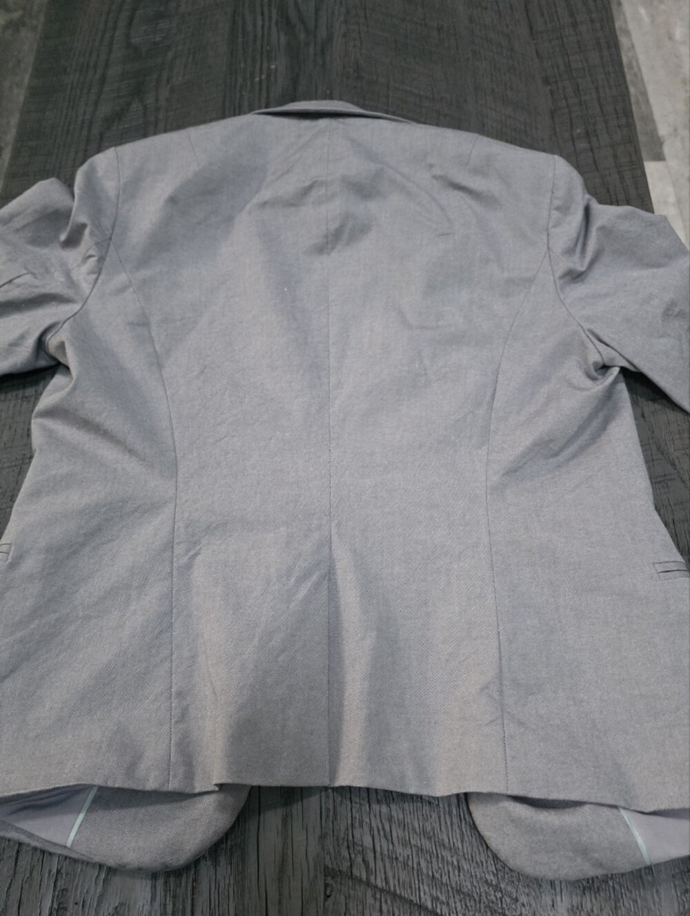 Banana Republic Light Gray Women's Tailored Cotton Blazer (Size: 10) - Picture 6 of 6
